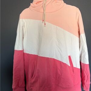 Ampersand Pink and White Hoodie